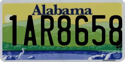 AL license plate 1AR8658