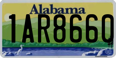 AL license plate 1AR8660
