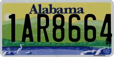AL license plate 1AR8664