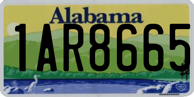 AL license plate 1AR8665