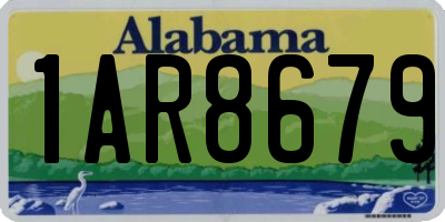 AL license plate 1AR8679