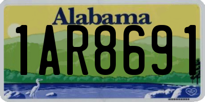 AL license plate 1AR8691
