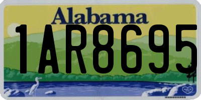 AL license plate 1AR8695