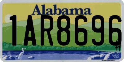 AL license plate 1AR8696