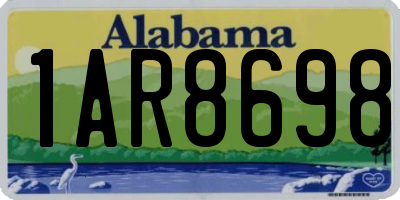 AL license plate 1AR8698