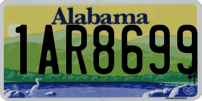 AL license plate 1AR8699