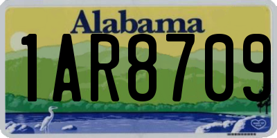 AL license plate 1AR8709