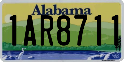 AL license plate 1AR8711