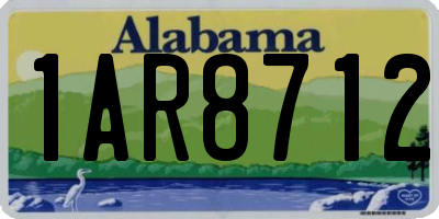 AL license plate 1AR8712