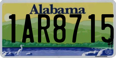 AL license plate 1AR8715