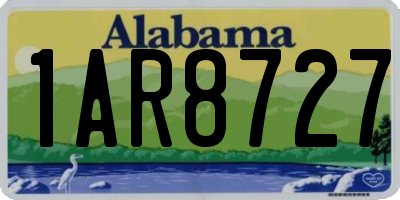 AL license plate 1AR8727