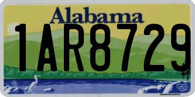 AL license plate 1AR8729