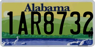 AL license plate 1AR8732