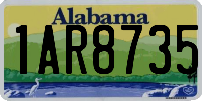 AL license plate 1AR8735