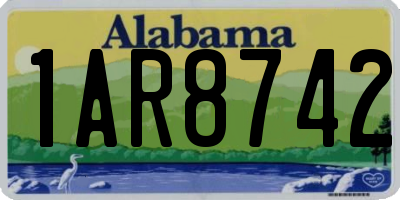 AL license plate 1AR8742