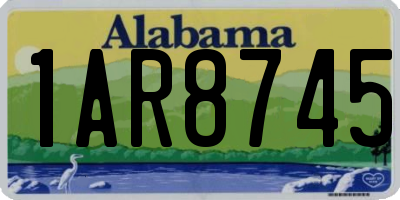 AL license plate 1AR8745