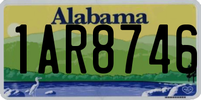 AL license plate 1AR8746