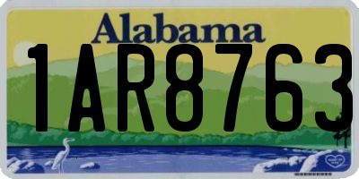 AL license plate 1AR8763