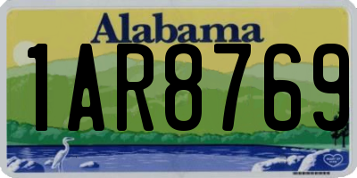 AL license plate 1AR8769