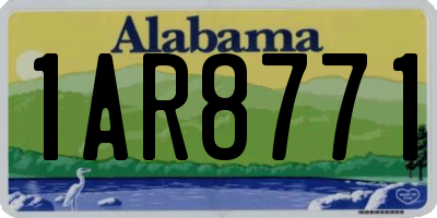 AL license plate 1AR8771