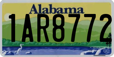 AL license plate 1AR8772
