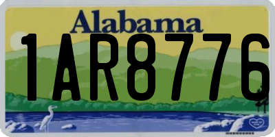 AL license plate 1AR8776