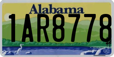 AL license plate 1AR8778
