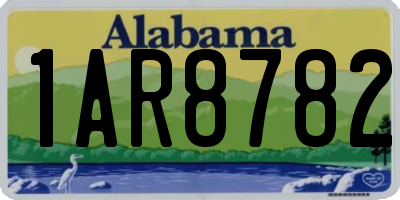 AL license plate 1AR8782