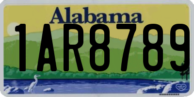 AL license plate 1AR8789
