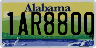 AL license plate 1AR8800