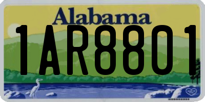 AL license plate 1AR8801