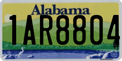 AL license plate 1AR8804