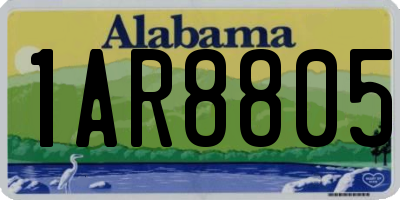 AL license plate 1AR8805