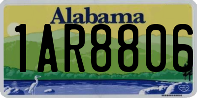 AL license plate 1AR8806