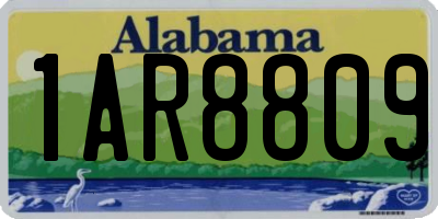 AL license plate 1AR8809