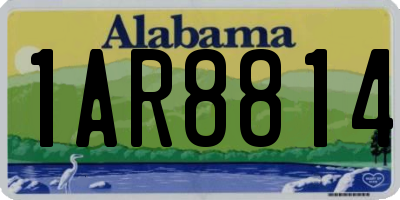 AL license plate 1AR8814