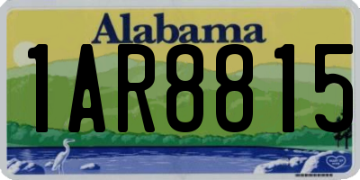 AL license plate 1AR8815