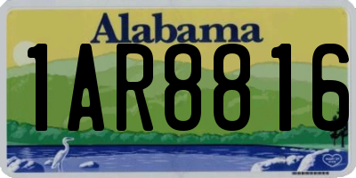 AL license plate 1AR8816