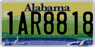 AL license plate 1AR8818