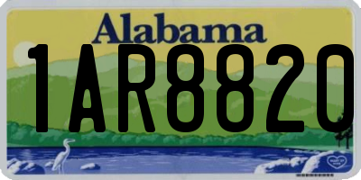 AL license plate 1AR8820