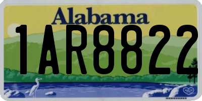 AL license plate 1AR8822