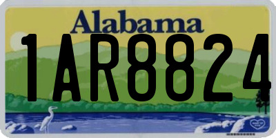 AL license plate 1AR8824