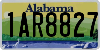 AL license plate 1AR8827