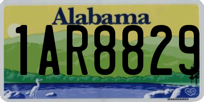 AL license plate 1AR8829