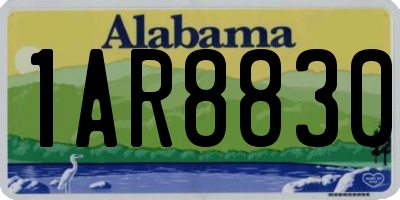 AL license plate 1AR8830