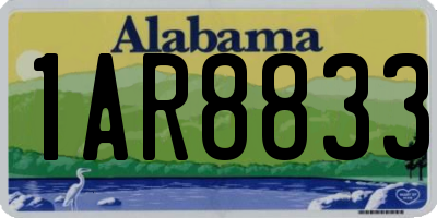 AL license plate 1AR8833