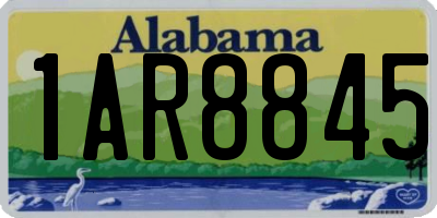 AL license plate 1AR8845