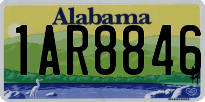 AL license plate 1AR8846