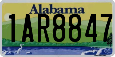 AL license plate 1AR8847