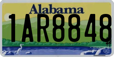 AL license plate 1AR8848